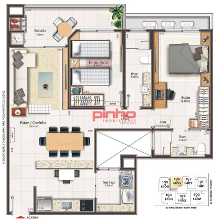 Imagem Apartamento com 2 Quartos à Venda, 84 m² em Campinas - São José