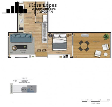 Apartamento com 1 Quarto à Venda, 41 m² em Ipanema - Rio De Janeiro
