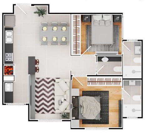 Imagem Apartamento com 2 Quartos à Venda, 67 m² em Nações - Balneário Camboriú