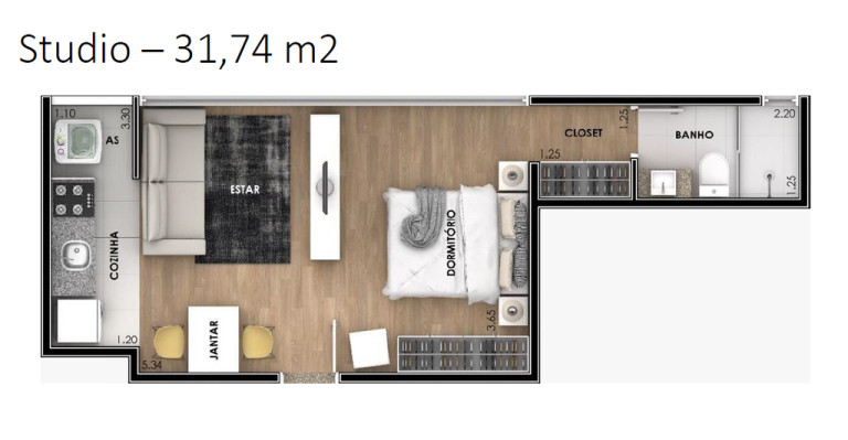 Apartamento à Venda, 28 m² em Vila Mazzei - São Paulo