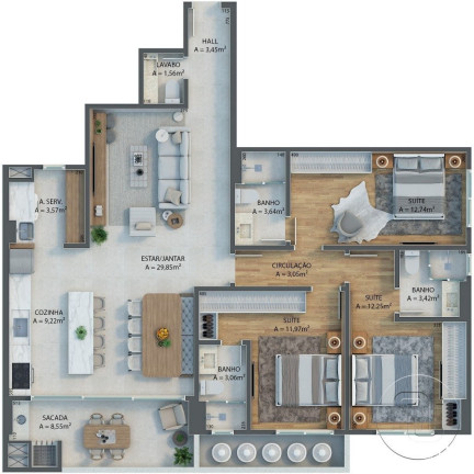 Imagem Apartamento com 2 Quartos à Venda, 138 m² em Campinas - São José