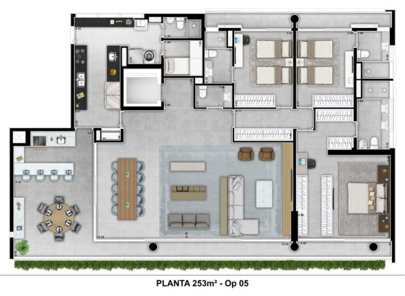 Apartamento com 3 Quartos à Venda, 252 m² em Cidade Jardim - São Paulo