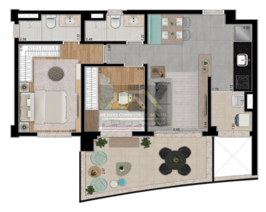 Apartamento com 2 Quartos à Venda, 73 m² em Pinheiros - São Paulo