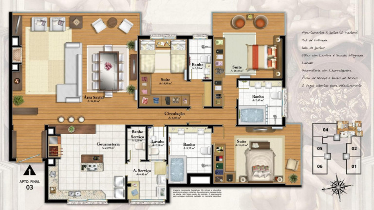 Imagem Apartamento com 4 Quartos à Venda, 189 m² em Centro - Gramado