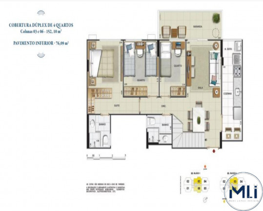 Imagem Imóvel com 3 Quartos à Venda, 79 m² em Méier - Rio De Janeiro