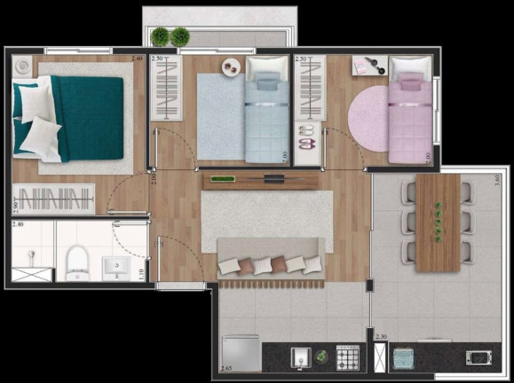 Imagem Apartamento com 3 Quartos à Venda, 47 m² em Vila Santa Catarina - São Paulo