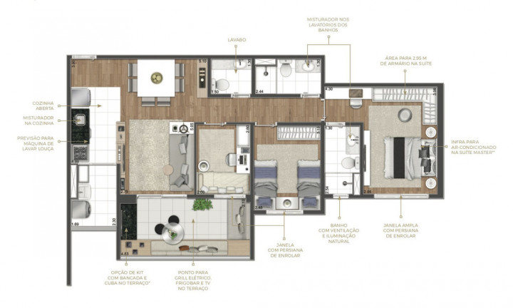 Imagem Apartamento com 2 Quartos à Venda, 79 m² em Santo Amaro - São Paulo