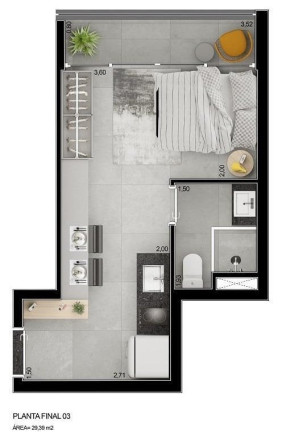 Imagem Apartamento com 2 Quartos à Venda, 46 m² em Vila Mariana - São Paulo