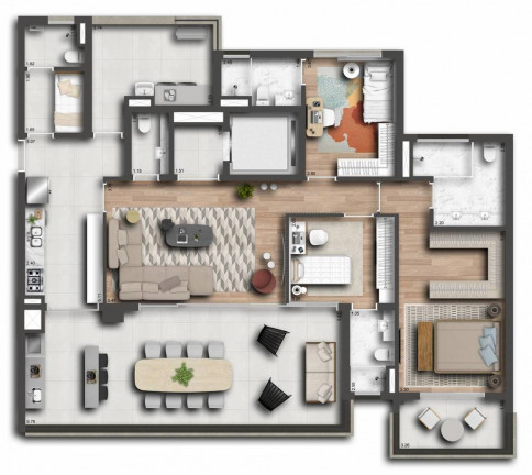 Imagem Apartamento com 3 Quartos à Venda, 173 m² em Santo Amaro - São Paulo