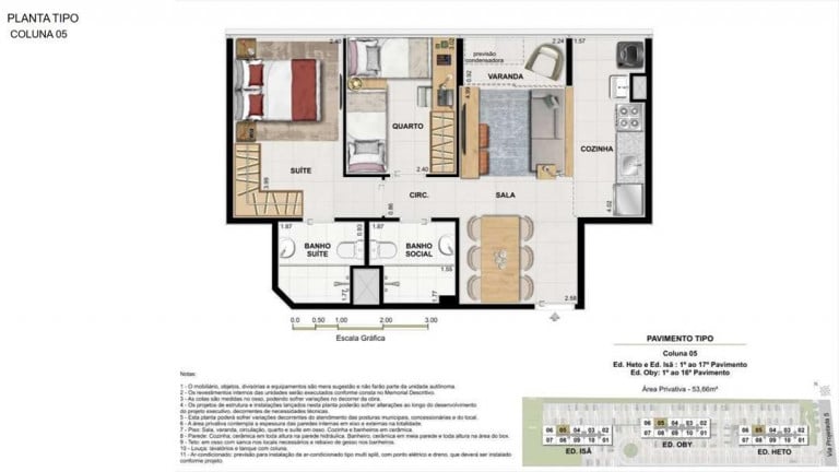 Apartamento com 2 Quartos à Venda, 55 m² em Barra Da Tijuca - Rio De Janeiro