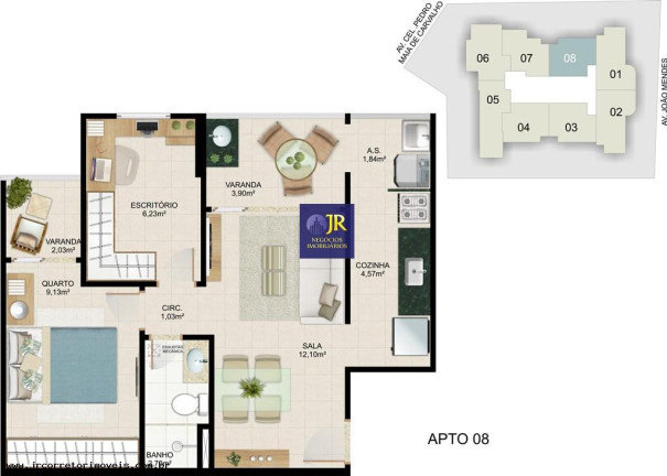 Imagem Apartamento com 2 Quartos à Venda, 58 m² em Praia De Itaparica - Vila Velha