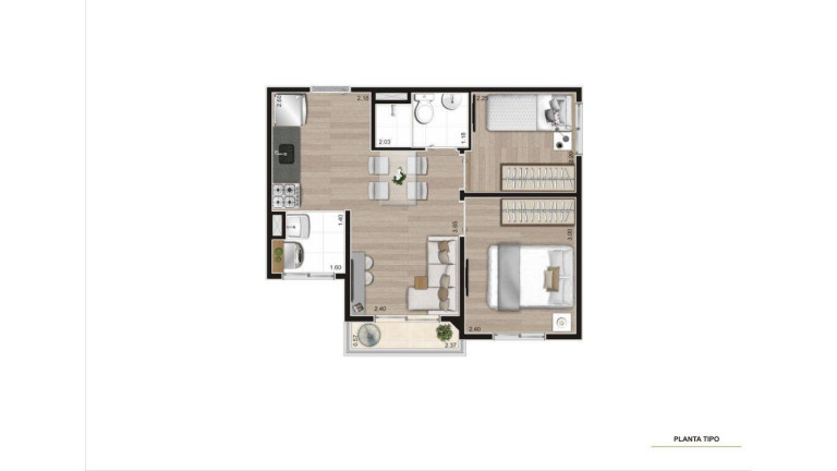 Imagem Apartamento com 2 Quartos à Venda, 39 m² em Vila Das Belezas - São Paulo