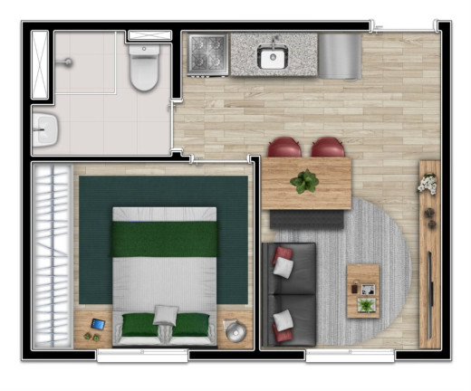 Apartamento com 2 Quartos à Venda, 32 m² em Vila Buarque - São Paulo