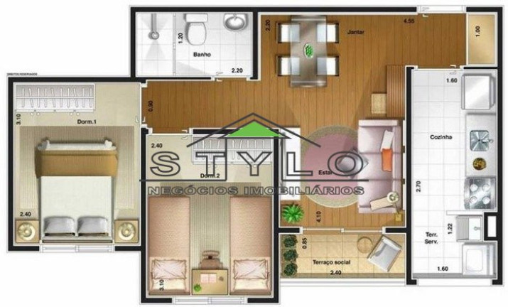 Imagem Apartamento com 2 Quartos à Venda, 50 m² em Vila Talarico - São Paulo