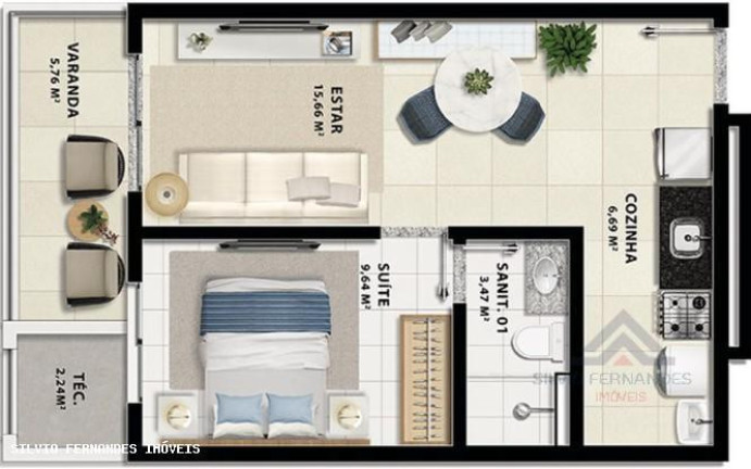 Imagem Apartamento com 1 Quarto à Venda, 43 m² em Itapuã - Salvador