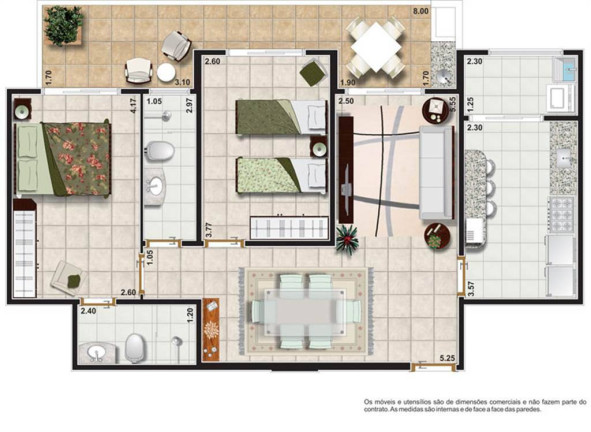 Imagem Apartamento com 2 Quartos à Venda, 88 m² em Forte - Praia Grande