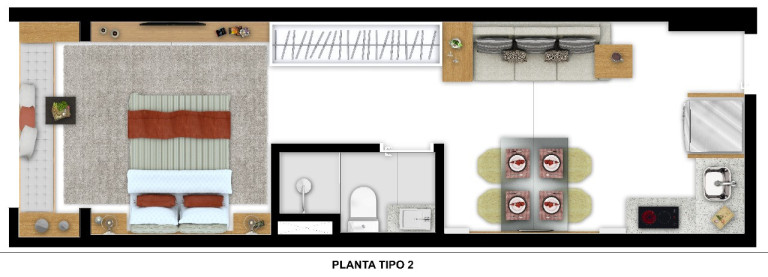 Imagem Apartamento com 2 Quartos à Venda, 45 m² em Brás - São Paulo