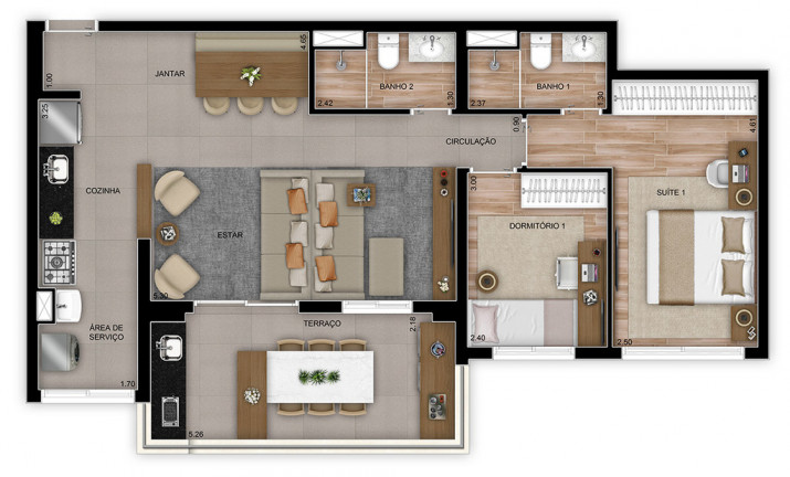 Imagem Apartamento com 3 Quartos à Venda, 108 m² em Vila Gilda - Santo André