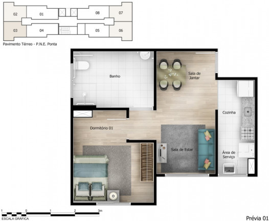 Imagem Apartamento com 2 Quartos à Venda, 44 m² em Interlagos - São Paulo