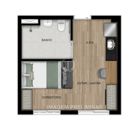 Apartamento com 1 Quarto à Venda, 26 m² em Penha De França - São Paulo