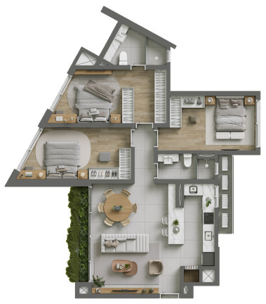 Imagem Apartamento com 2 Quartos à Venda, 96 m² em Centro - Torres