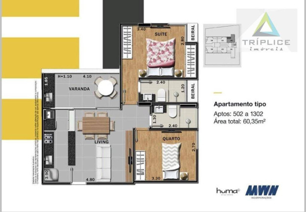 Imagem Apartamento com 3 Quartos à Venda, 73 m² em Granbery - Juiz De Fora