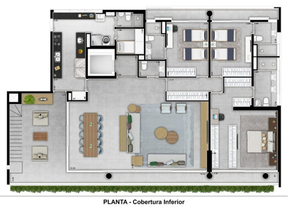 Apartamento com 3 Quartos à Venda, 252 m² em Cidade Jardim - São Paulo