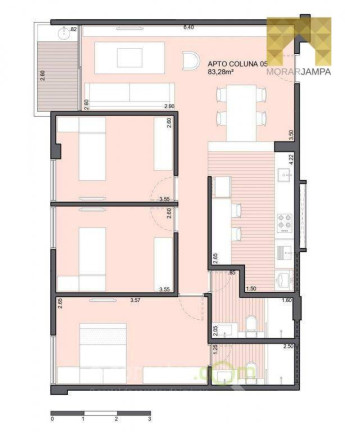 Apartamento com 2 Quartos à Venda, 62 m² em Intermares - Cabedelo