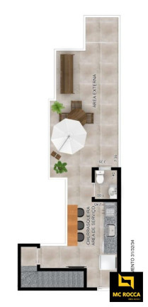 Imagem Cobertura com 2 Quartos à Venda, 91 m² em Santa Maria - Santo André