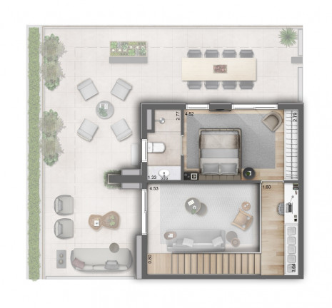 Imagem Apartamento com 1 Quarto à Venda, 111 m² em Moema Pássaros - São Paulo