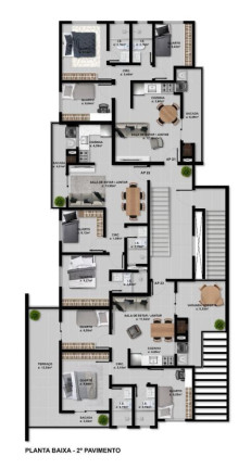 Imagem Apartamento com 2 Quartos à Venda, 54 m² em Afonso Pena - São José Dos Pinhais