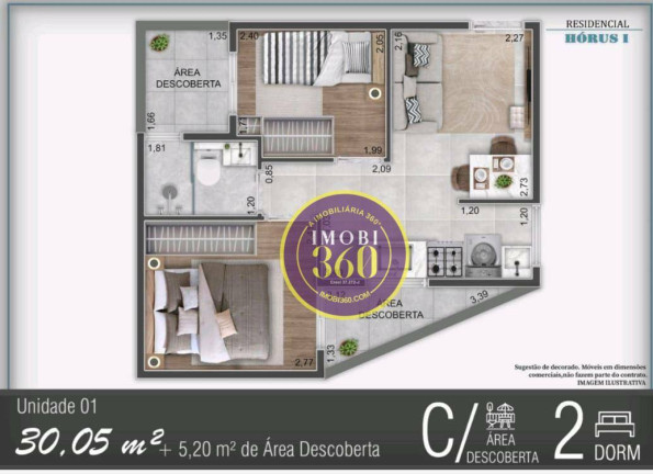 Apartamento com 2 Quartos à Venda, 31 m² em Vila Matilde - São Paulo