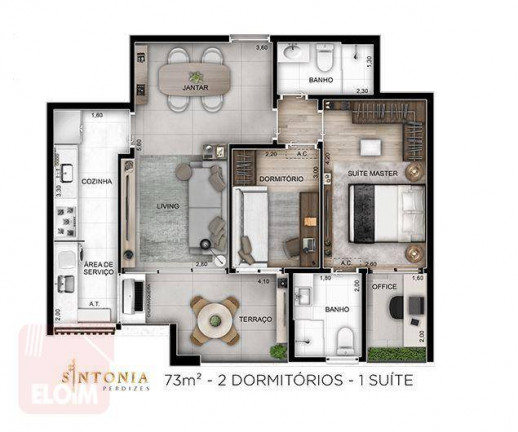 Imagem Apartamento com 2 Quartos à Venda, 73 m² em Perdizes - São Paulo