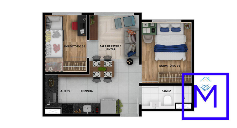 Imagem Apartamento com 2 Quartos à Venda, 35 m² em Sapopemba - São Paulo