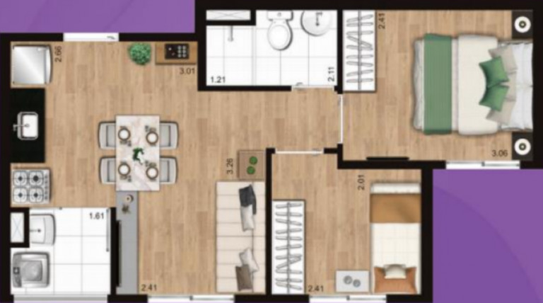 Imagem Apartamento com 2 Quartos à Venda, 42 m² em Jardim Umarizal - São Paulo