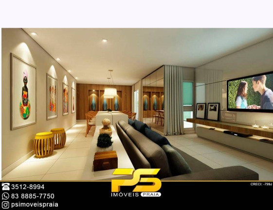 Apartamento com 1 Quarto à Venda, 153 m² em Areia Dourada - Cabedelo