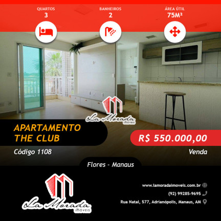 Imagem Apartamento com 3 Quartos à Venda, 75 m² em Flores - Manaus