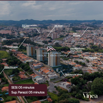 Imagem Apartamento com 2 Quartos à Venda, 49 m² em Vila Rossi - Jundiaí