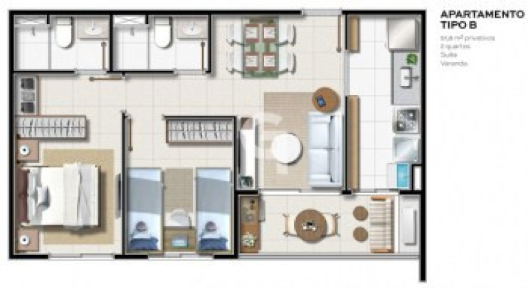 Imagem Apartamento com 2 Quartos à Venda, 51 m² em Cabula - Salvador