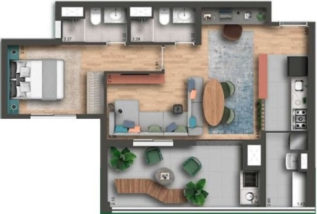 Imagem Apartamento com 2 Quartos à Venda, 63 m² em Chácara Klabin - São Paulo