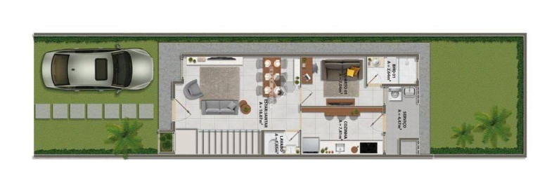 Imagem Casa de Condomínio com 3 Quartos à Venda, 101 m²