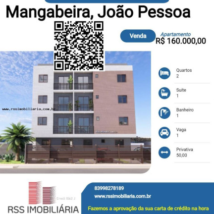 Imagem Apartamento com 2 Quartos à Venda, 50 m² em Mangabeira - João Pessoa