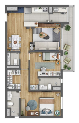 Apartamento com 3 Quartos à Venda, 130 m² em Vila Ipojuca - São Paulo