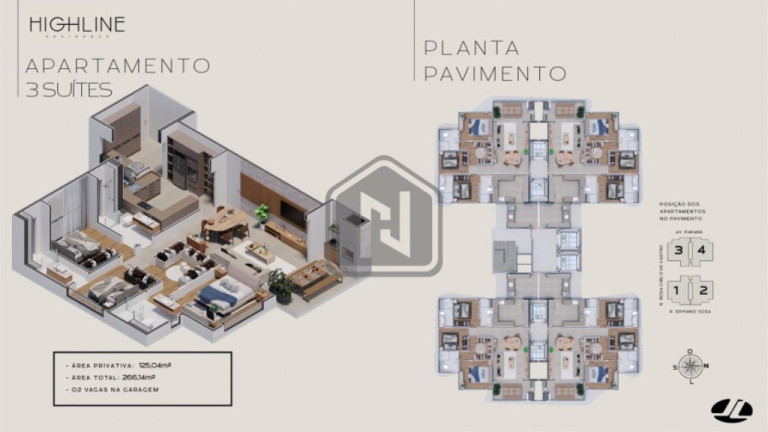 Imagem Apartamento com 3 Quartos à Venda, 121 m² em Jardim Polo Centro - Foz Do Iguaçu