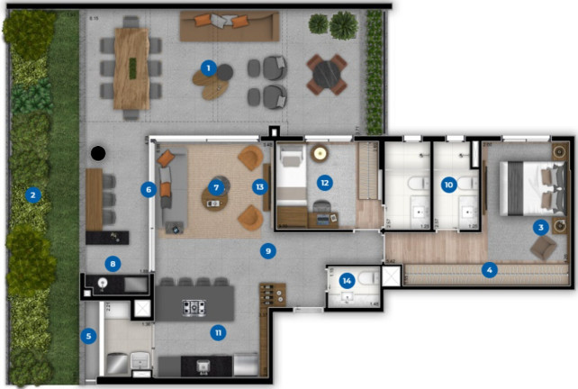 Apartamento com 2 Quartos à Venda, 145 m² em Brooklin Novo - São Paulo