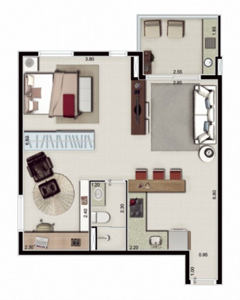 Imagem Apartamento com 1 Quarto à Venda, 36 m² em Rudge Ramos - São Bernardo Do Campo