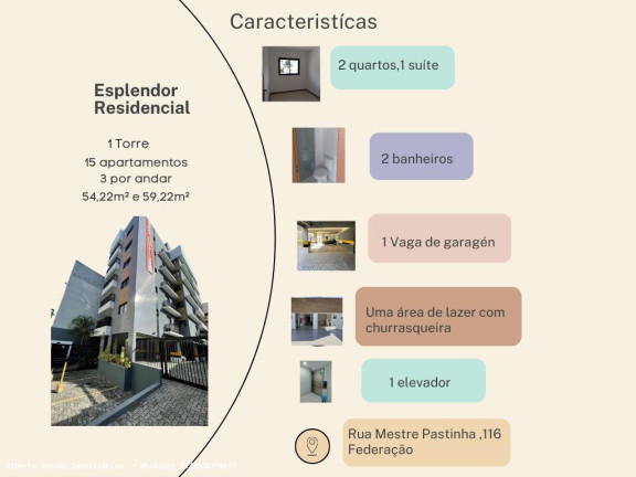 Imagem Apartamento com 2 Quartos à Venda, 56 m² em Federação - Salvador