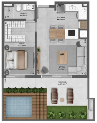 Imagem Apartamento com 2 Quartos à Venda, 74 m² em Mont Serrat - Porto Alegre