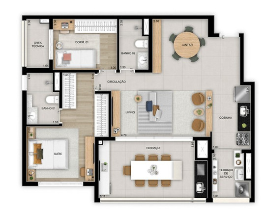 Apartamento com 3 Quartos à Venda, 114 m² em Vila Ema - São Paulo