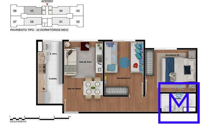Imagem Apartamento com 2 Quartos à Venda, 43 m² em Barra Funda - São Paulo